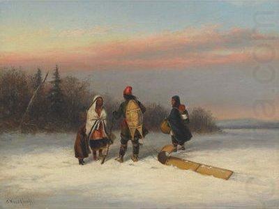 A Wayside Chat, Cornelius Krieghoff